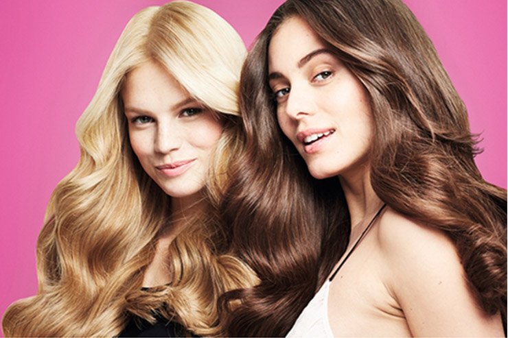 capelli lunghi biondi e castani