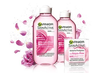 Prodotti skincare con acqua di rosa