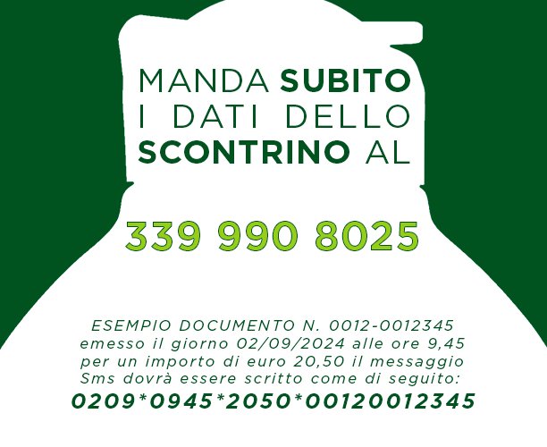 PARTECIPA MANDANDO UN SMS