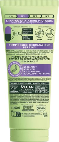 Shampoo per idratare e detergere il riccio