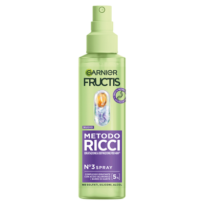 Spray per idratare e ravvivare il riccio