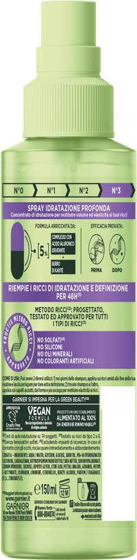 Spray per idratare e ravvivare il riccio