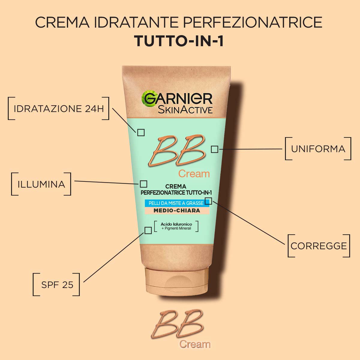 SkinActive BB Cream bb-mediochiara 2