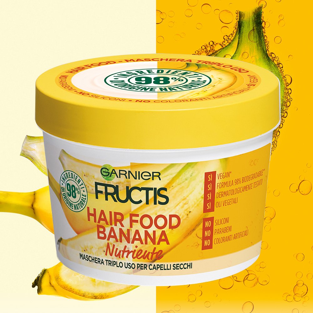 maschera fructis hair food banana