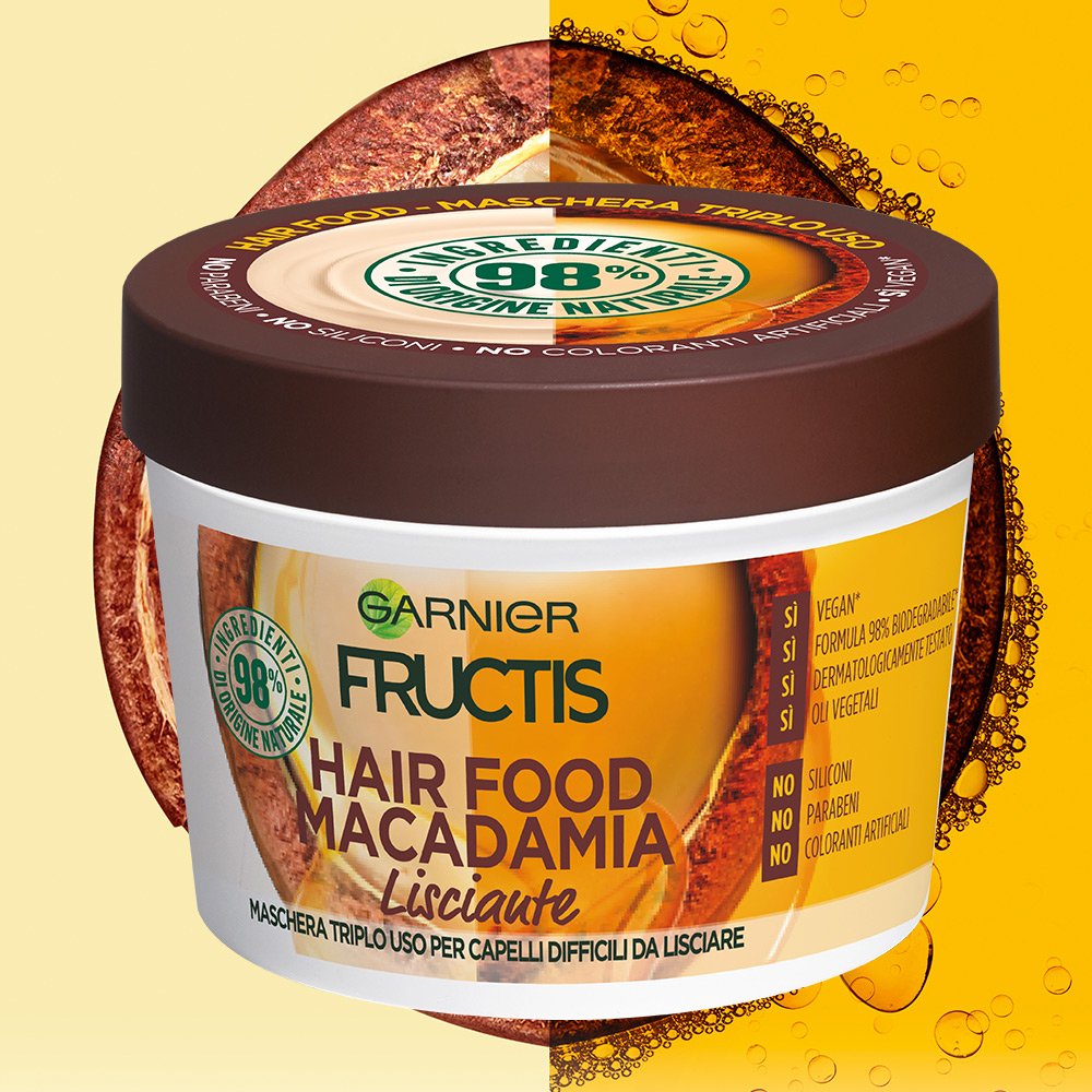 maschera fructis hair food macadamia