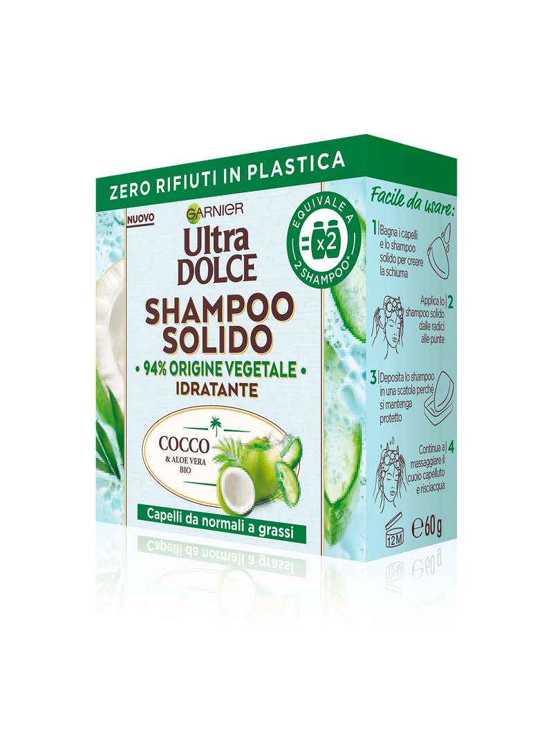 Shampoo Solido con Cocco e Aloe Vera Bio Ultra Dolce Garnier