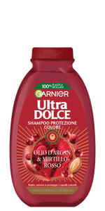 Shampoo ultra dolce olio di argan e mirtillo rosso