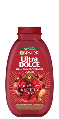 Shampoo ultra dolce olio di argan e mirtillo rosso