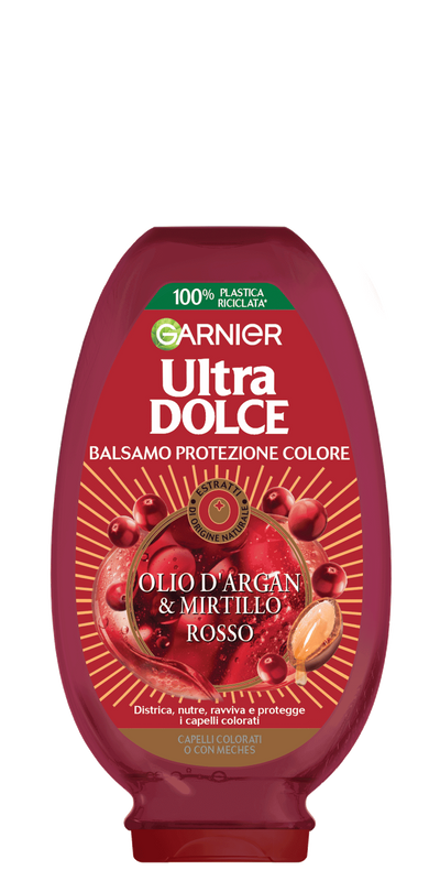 balsamo ultra dolce olio di argan e mirtillo rosso