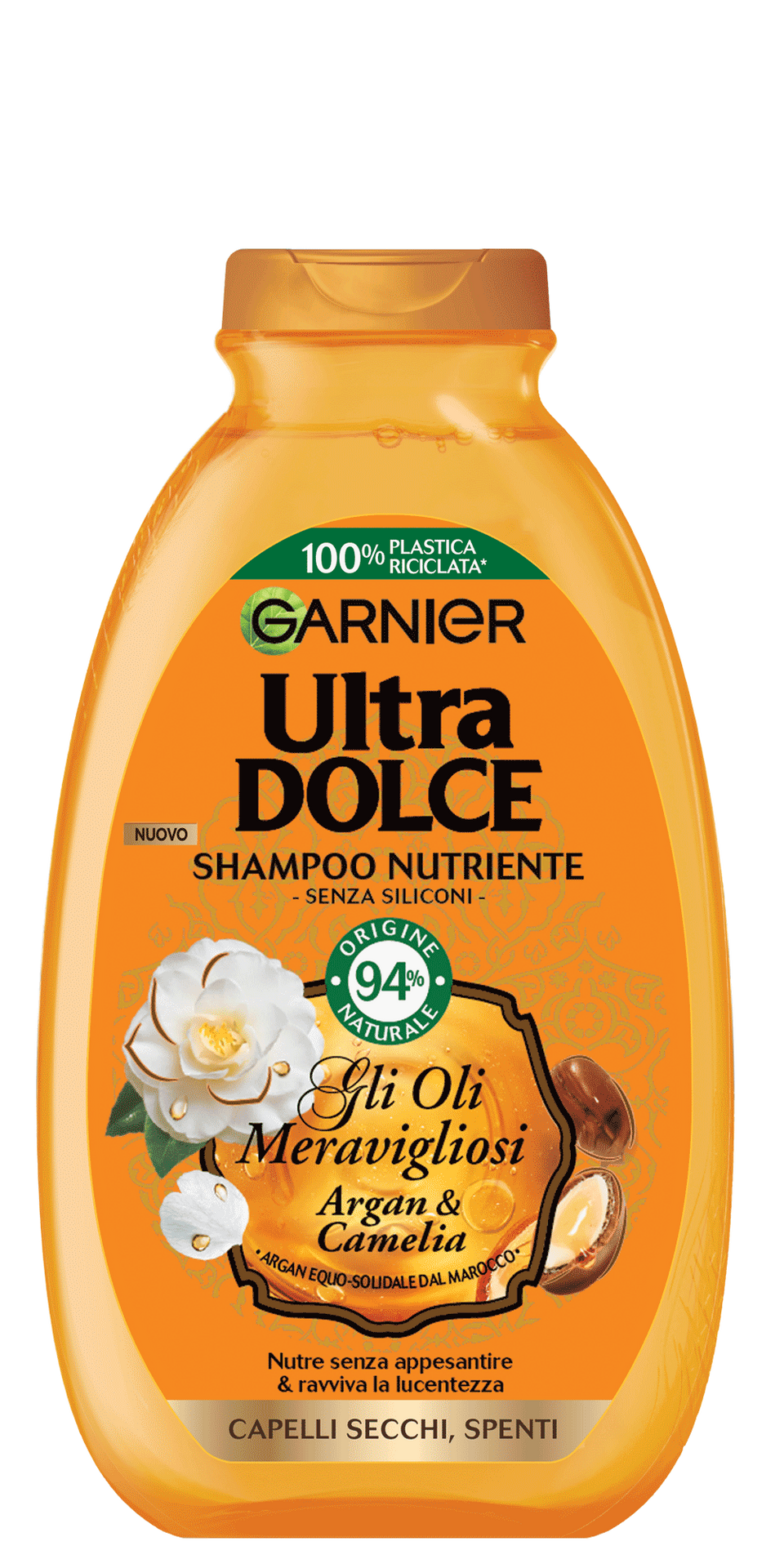 shampoo ultra dolce olio di argan e camelia