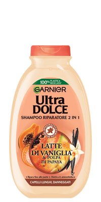 Shampoo 2 in 1 latte di Vaniglia e polpa di Papaya