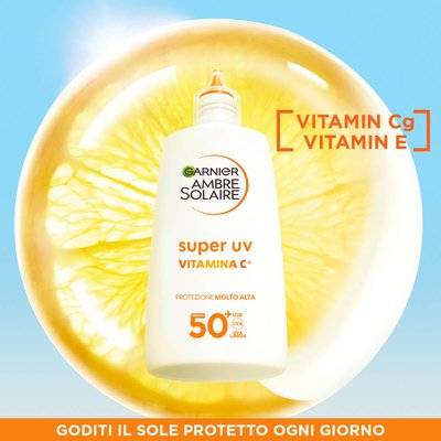 Garnier Ambre Solaire Super UV Vitamina C Fluido Quotidiano Anti-Macchie