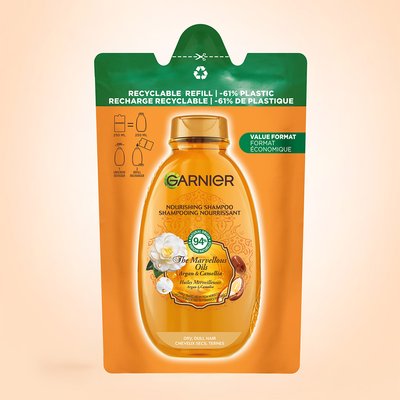 Eco-Ricarica Shampoo Nutriente Gli Oli Meravigliosi, per Capelli secchi e Spenti
