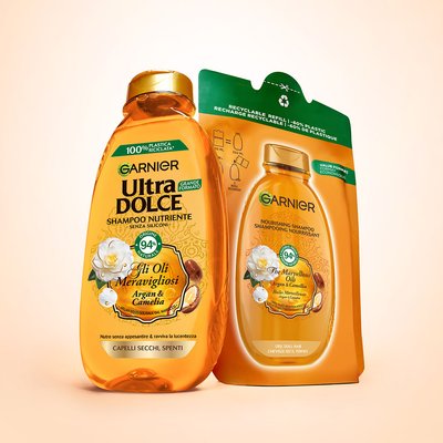 Eco-Ricarica Shampoo Nutriente Gli Oli Meravigliosi, per Capelli secchi e Spenti