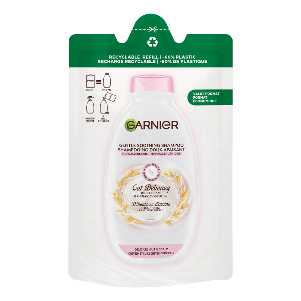 Eco-Ricarica Shampoo Delicato Lenitivo, Capelli Delicati e Cute Sensibile