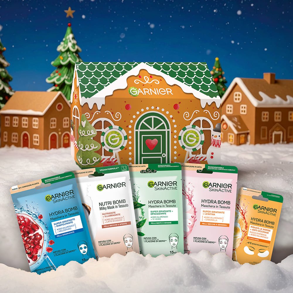 Cofanetto Natale Garnier con Maschere Ambientazione Villaggio Natale